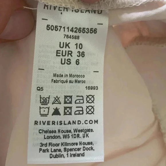 River island one sleeved open back blouse - Picture 7 of 9